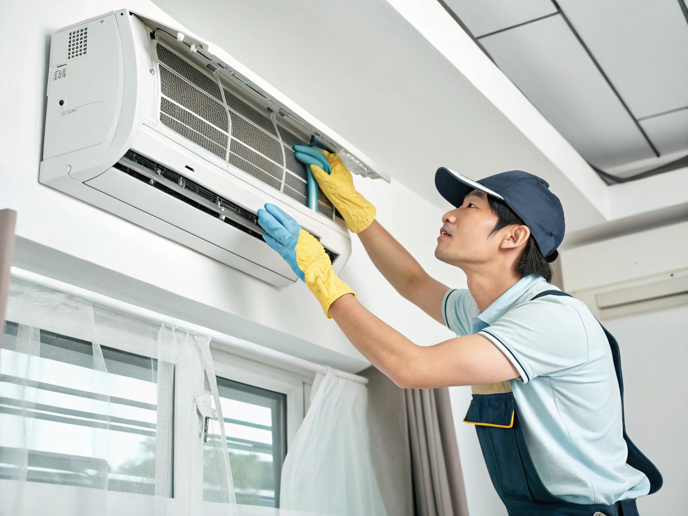 대전 중구 OO아파트 에어컨 완전 분해 청소